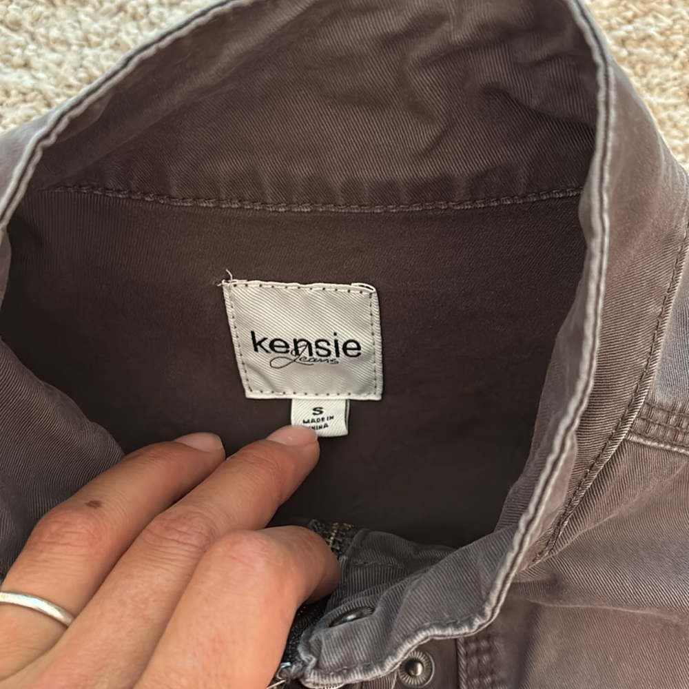 Kensie Women's Utility Jacket Duo - Olive Green & Mauve - Picture 4 of 10
